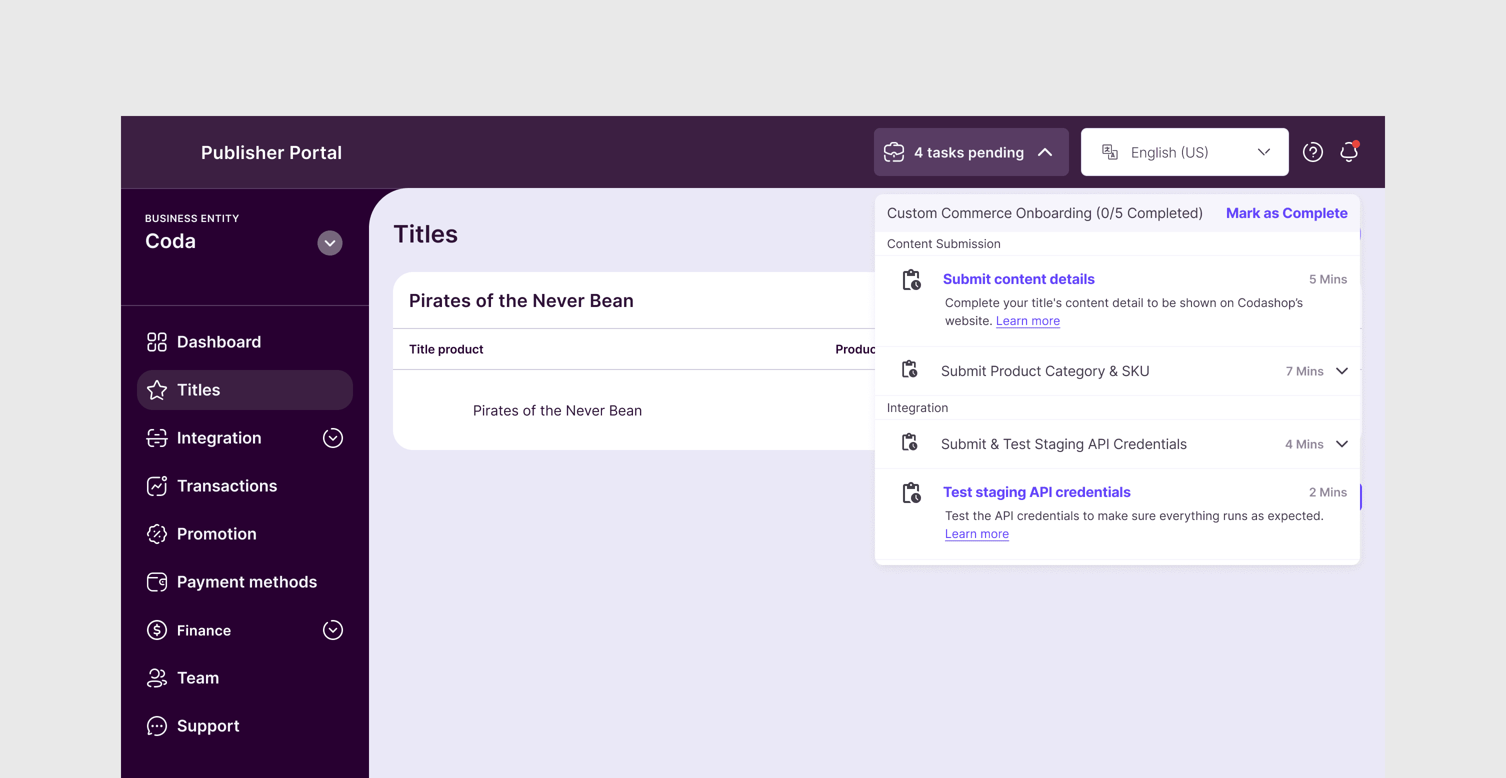 Option 1 concept: guided manual setup with clear step-by-step configuration