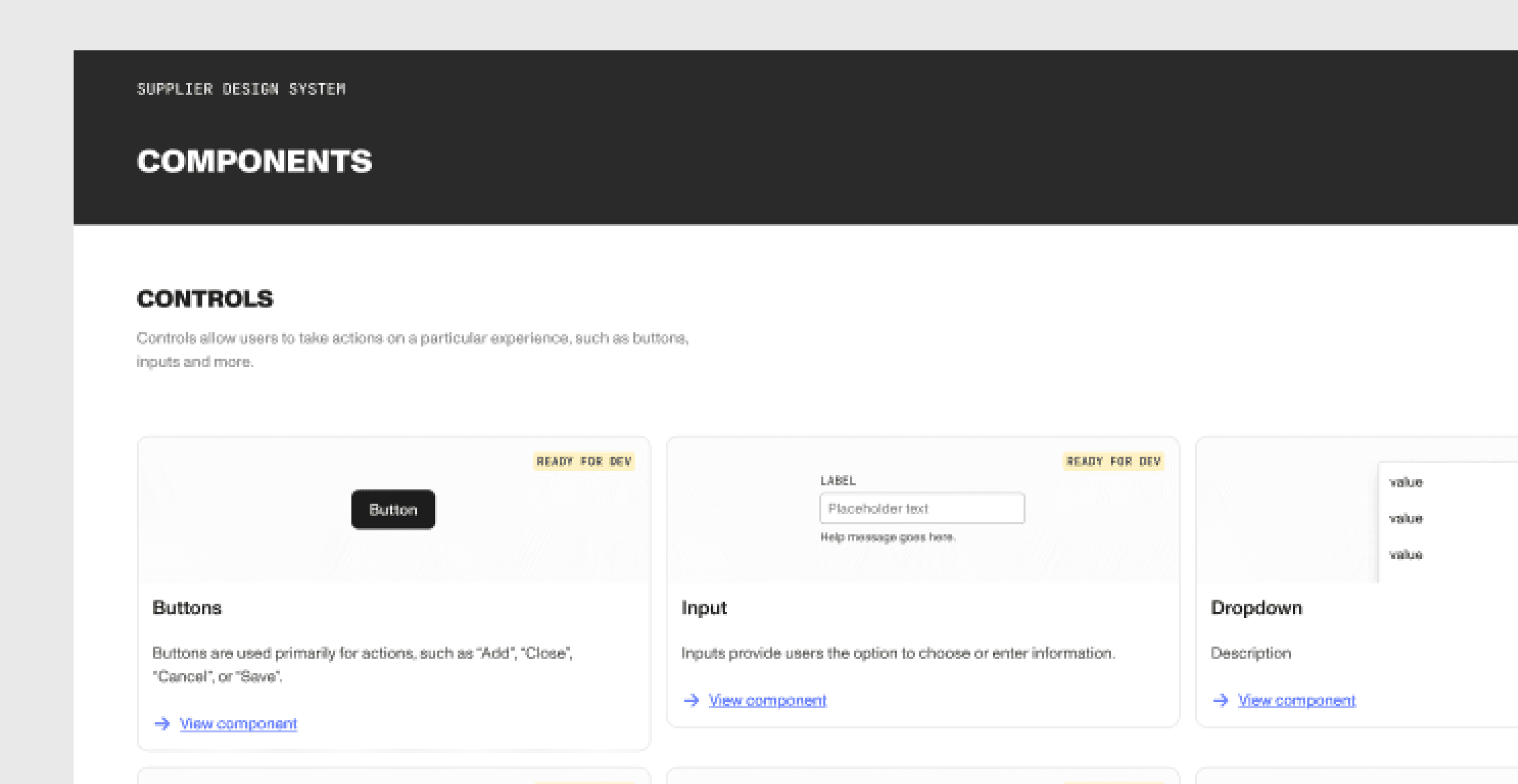 Production-ready portal component library