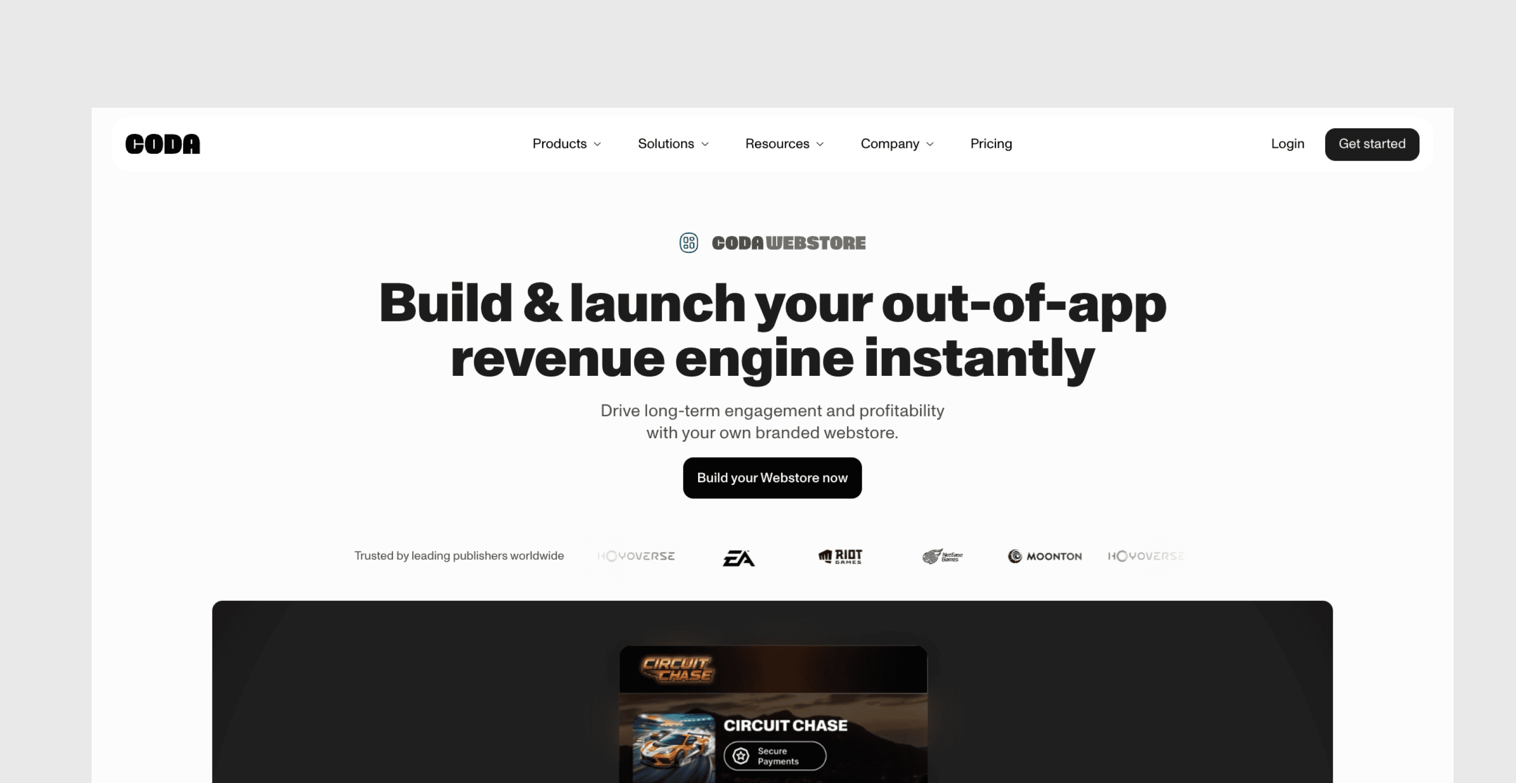 Option 2 concept: generating a storefront from a public website before entering the Portal