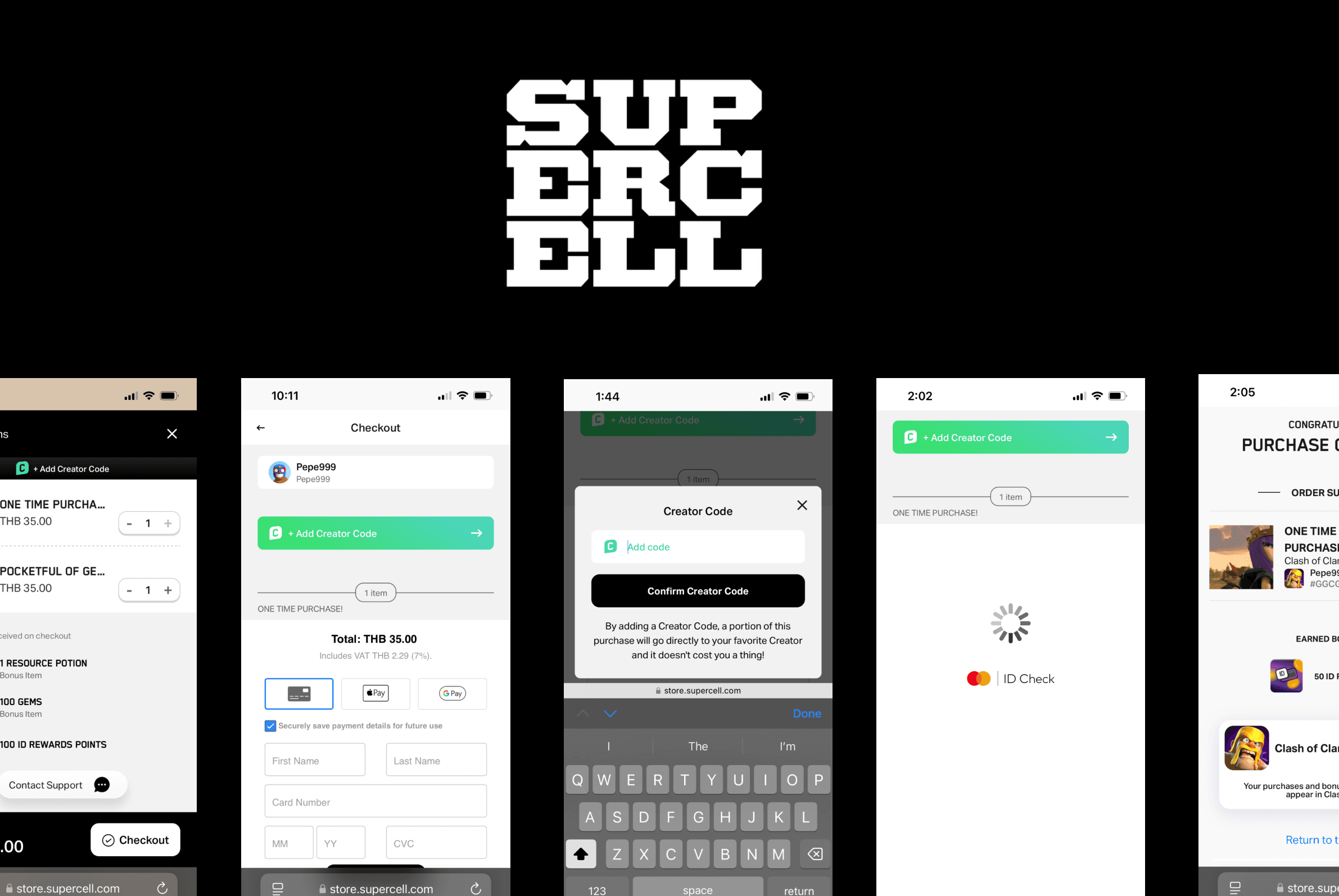 Supercell mobile payment experience and design QA
