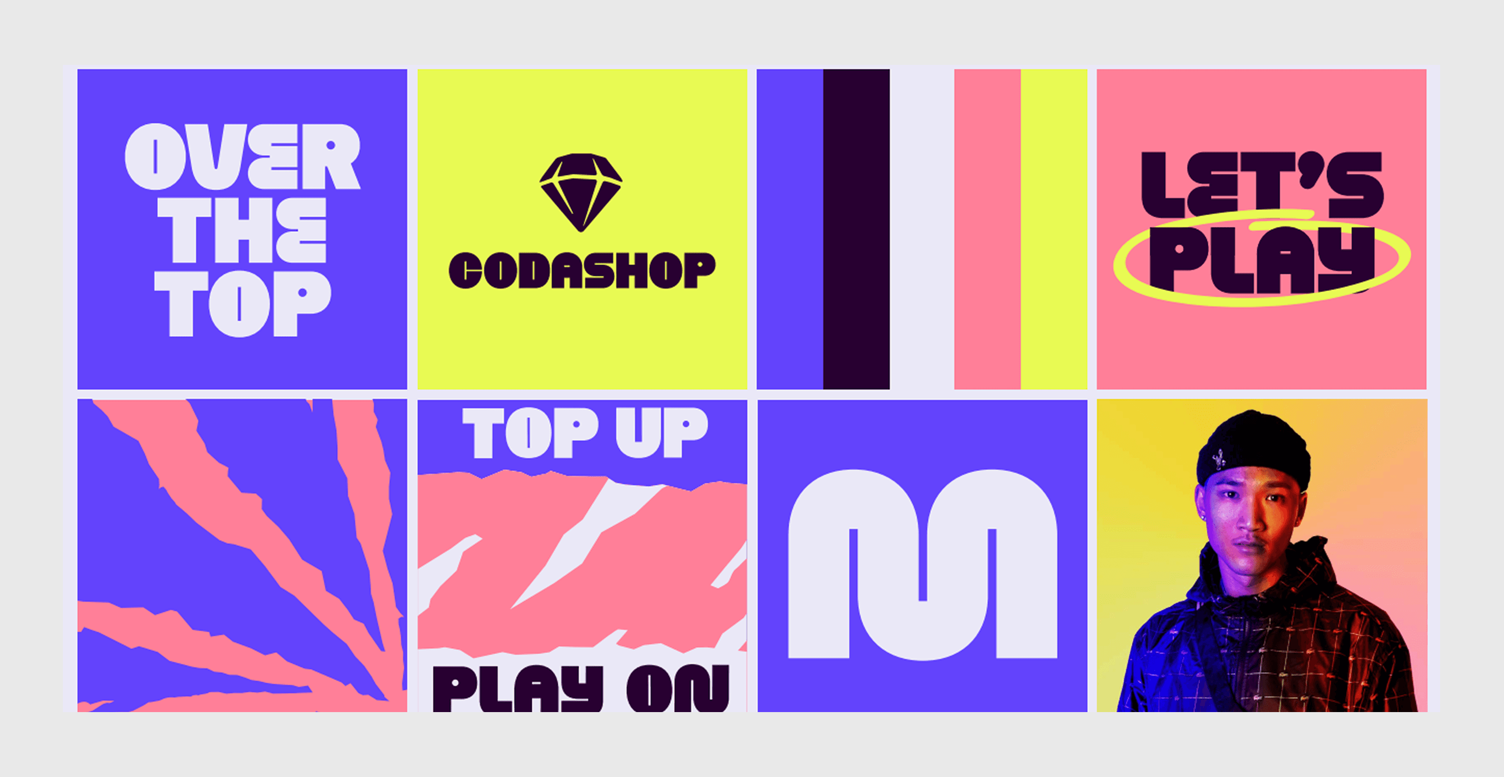 Coda's previous consumer-facing brand identity across product and marketing touchpoints